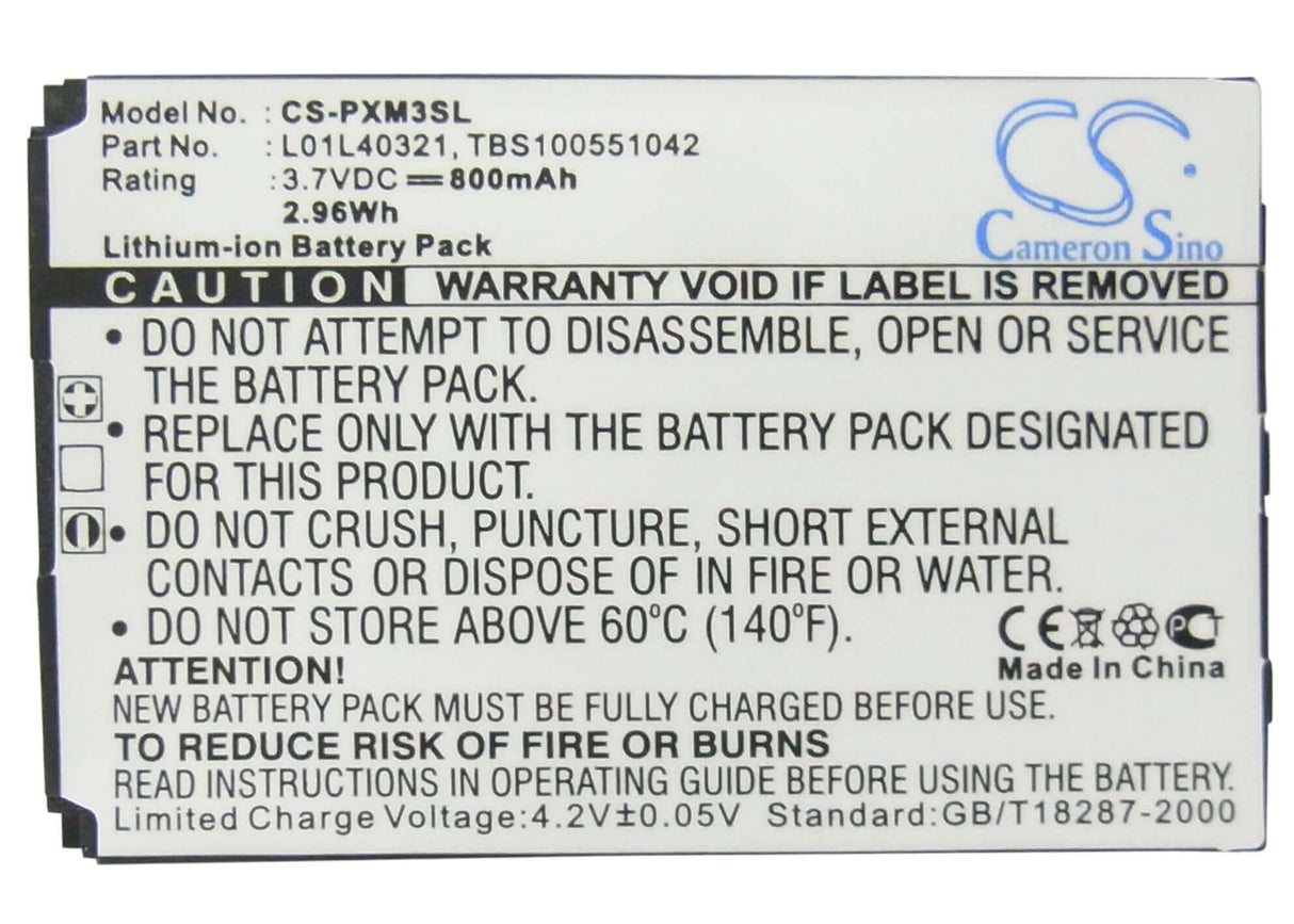 Battery For Pioneer Gex-xmp3, Xmp3i, Xmp3h1 3.7v, 800mah - 2.96wh Media Player Cameron Sino Technology Limited   