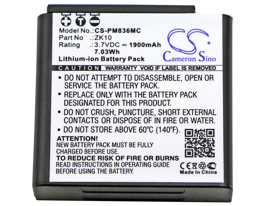 Battery For Polaroid, Im1836 3.7v, 1900mah - 7.03wh Batteries for Electronics Cameron Sino Technology Limited   