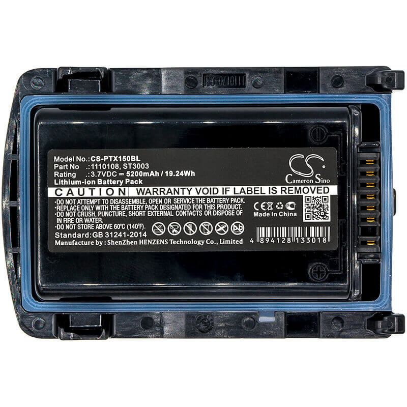 Battery For Psion, 7545, Omnii Xt15, St3003 3.7v, 5200mah - 19.24wh Barcode Scanner Cameron Sino Technology Limited (Suspended)   