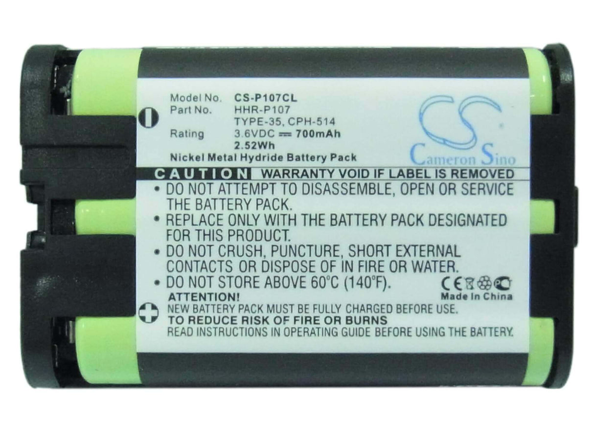 Battery For Radio Shack, 2300479, 23-479 3.6v, 700mah - 2.52wh Batteries for Electronics Cameron Sino Technology Limited   