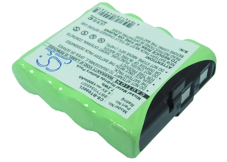Battery For Radio Shack, 239071, 960-1460 4.8v, 1500mah - 7.20wh Batteries for Electronics Cameron Sino Technology Limited   