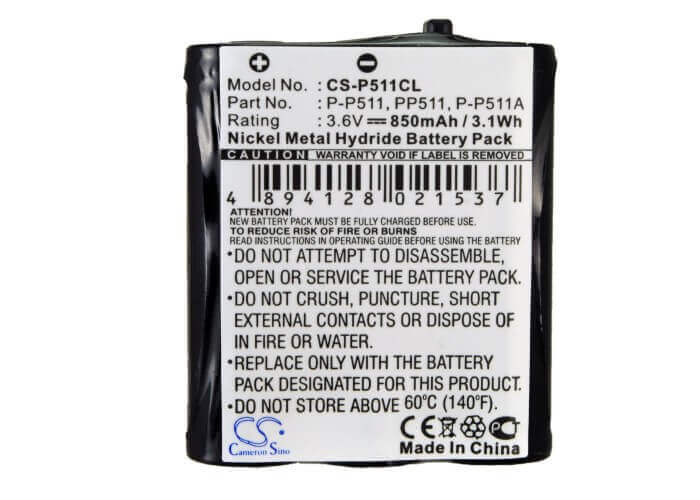 Battery For Radio Shack, 23965, 439002, 439003, 3.6v, 850mah - 3.06wh Batteries for Electronics Cameron Sino Technology Limited   