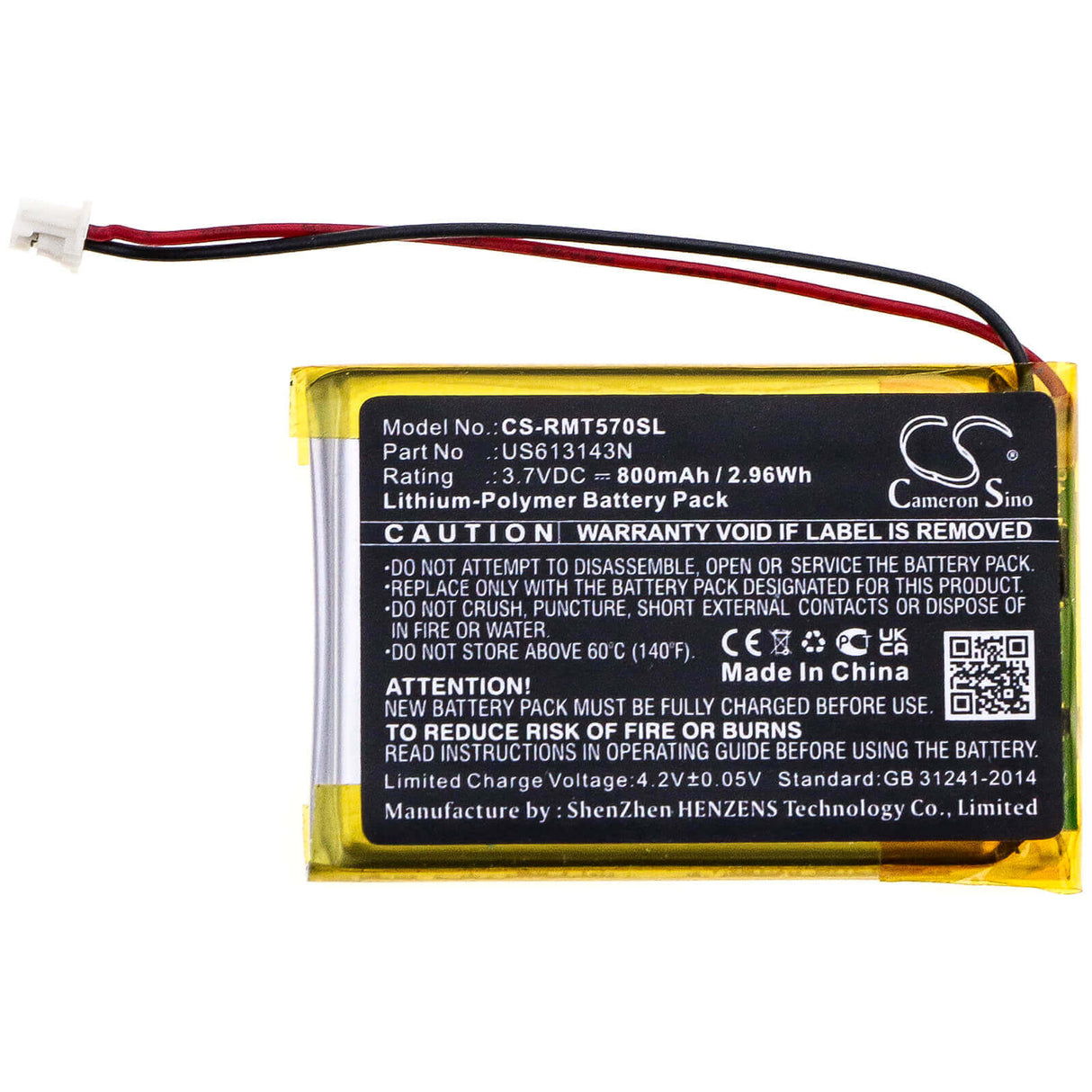 Battery For Rapoo, Mt750 Pro, Mt750l 3.7v, 800mah - 2.96wh Keyboard,Mouse Cameron Sino Technology Limited   