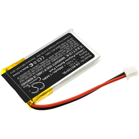 Battery For Rca, 25065, 25111, 25211 3.7v, 280mah - 1.04wh Wireless Headset Cameron Sino Technology Limited   