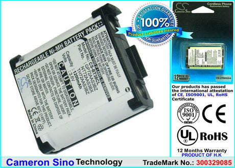 Battery For Rca, 2910sst, 2911sst, 2912sst, 2913sst, 3.6v, 1200mah - 4.32wh Cordless Phone Cameron Sino Technology Limited (Cordless Phone)   