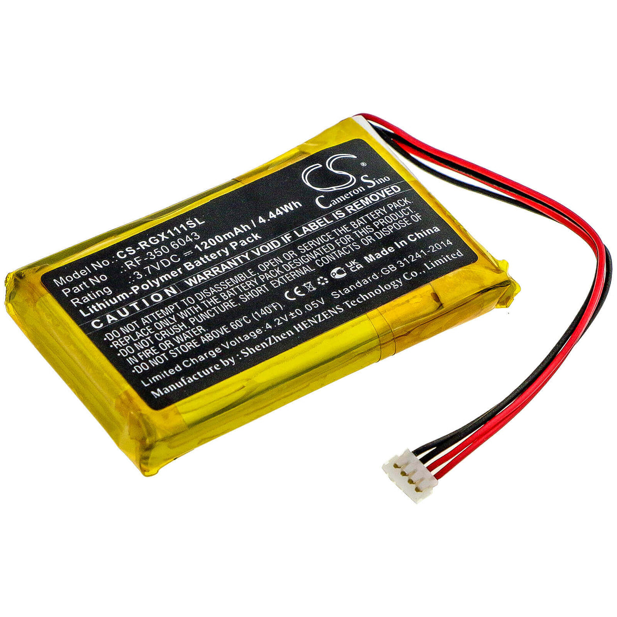 Battery For Renkforce, Gx-111 3.7v, 1200mah - 4.44wh GPS, Navigator Cameron Sino Technology Limited   