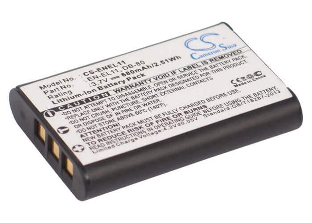 Battery For Ricoh Ricoh R50 3.7v, 680mah - 2.52wh Camera Cameron Sino Technology Limited   