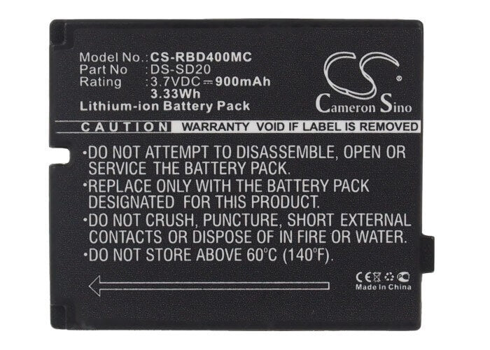 Battery For Rollei 3s, 4s, 5s,95287, Actionpro 3.7v, 900mah - 3.33wh Camera Cameron Sino Technology Limited   