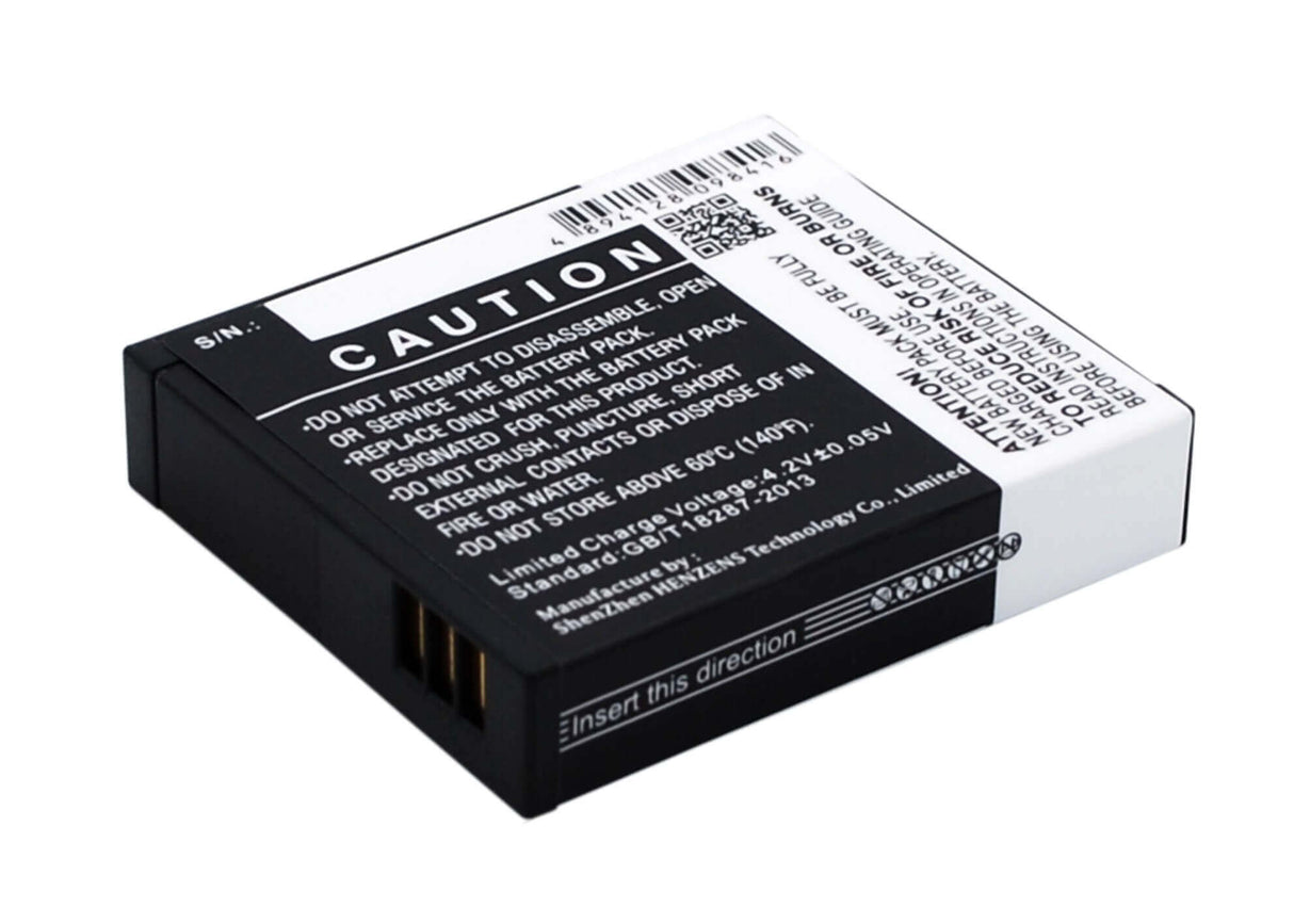 Battery For Rollei Actioncam 230, Actioncam 240, 3.7v, 1000mah - 3.70wh Camera Cameron Sino Technology Limited   