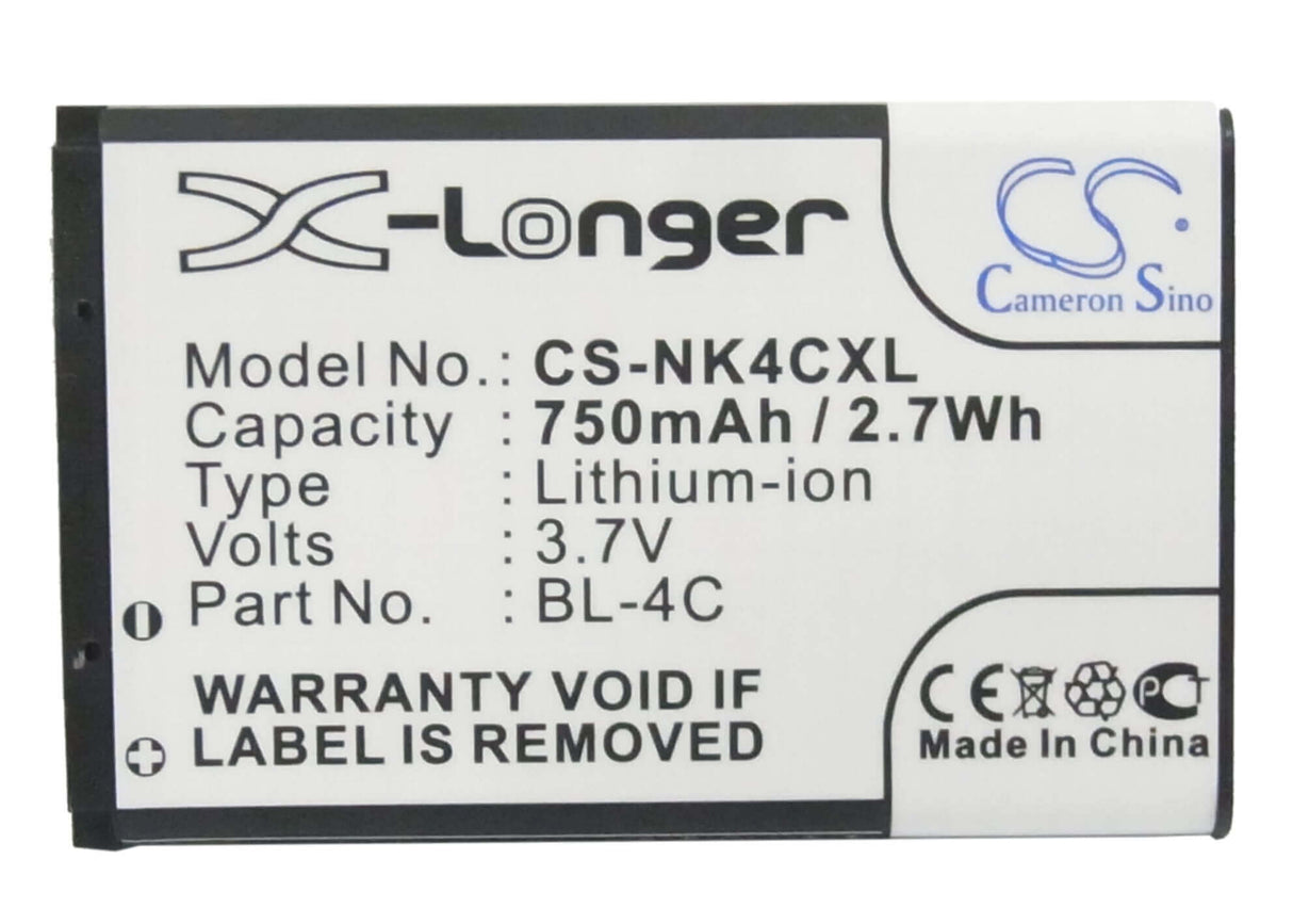 Battery For Rollei Compactline 83 3.7v, 750mah - 2.78wh Camera Cameron Sino Technology Limited   