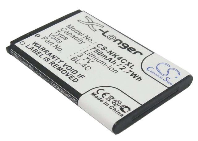 Battery For Rollei Compactline 83 3.7v, 750mah - 2.78wh Camera Cameron Sino Technology Limited   