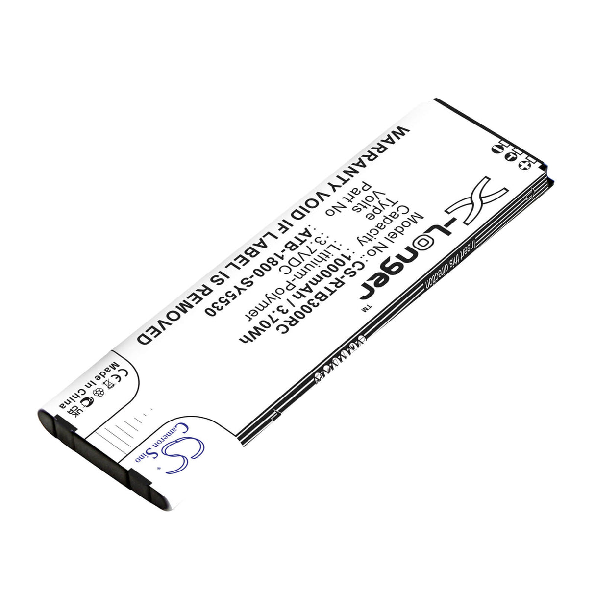 Battery For Rti, T2i, T2x, T3x 3.7v, 1000mah - 3.70wh Remote Control Cameron Sino Technology Limited   