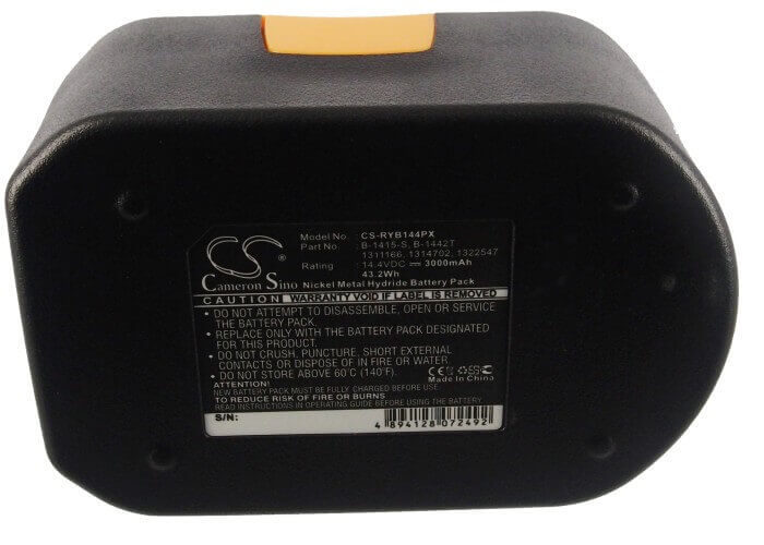 Battery For Ryobi Cbi1442d, Cdl1441p, Cdl1442d 14.4v, 3000mah - 43.20wh Power Tools Cameron Sino Technology Limited   