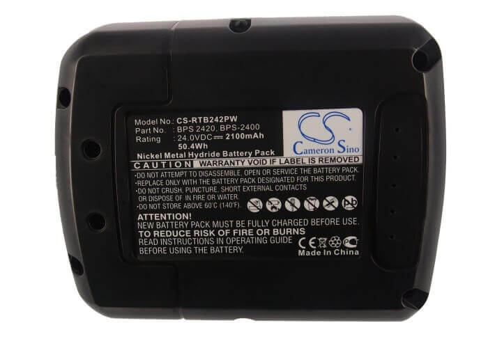 Battery For Ryobi Crh-2400re, Crh-240rh, 24v, 2100mah - 50.40wh Power Tools Cameron Sino Technology Limited (Power Tools)   