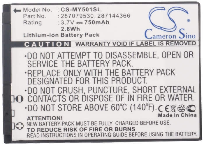 Battery For Sagem My150x, My220x, My220v 3.7v, 750mah - 2.78wh Mobile, SmartPhone Cameron Sino Technology Limited   