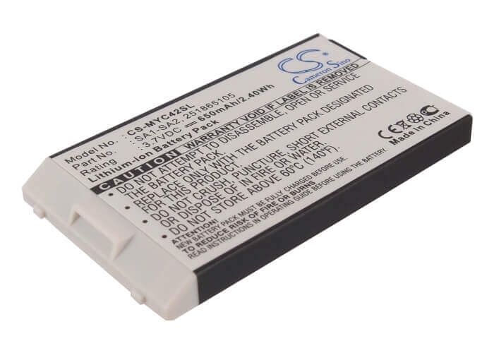 Battery For Sagem Myc4-2, Myc42, My-c3-2 3.7v, 650mah - 2.41wh Mobile, SmartPhone Cameron Sino Technology Limited (Suspended)   