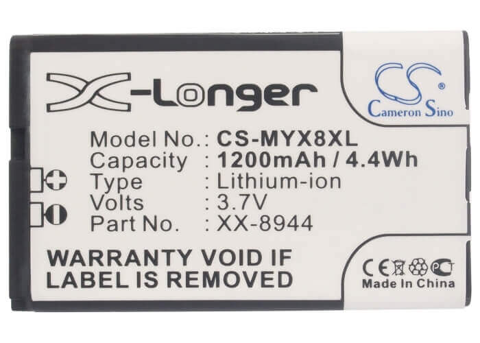 Battery For Sagem Myx-8, Myx8 3.7v, 1200mah - 4.44wh Mobile, SmartPhone Cameron Sino Technology Limited   