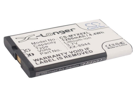 Battery For Sagem Myx-8, Myx8 3.7v, 1200mah - 4.44wh Mobile, SmartPhone Cameron Sino Technology Limited   