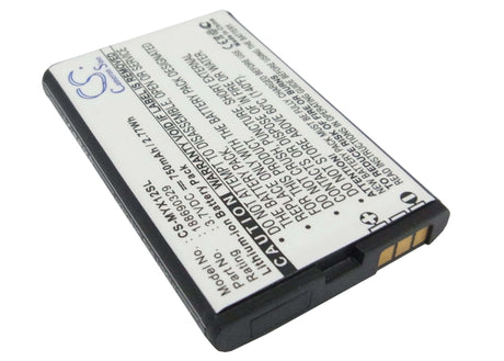 Battery For Sagem Myx1-2, X6, Myx1-2 Trio 3.7v, 750mah - 2.78wh Mobile, SmartPhone Cameron Sino Technology Limited (Suspended)   