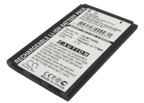 Battery For Sagem Myx4, Myx-4, Myx-4t 3.7v, 750mah - 2.78wh Mobile, SmartPhone Cameron Sino Technology Limited (Suspended)   