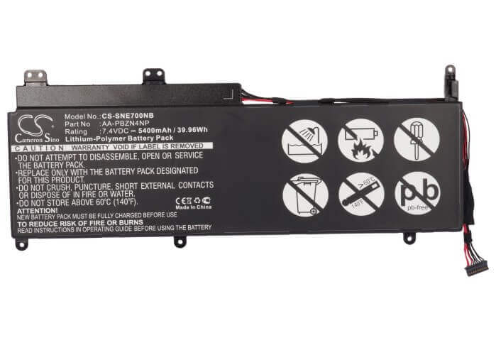 Battery For Samsung, 700t, Series 7, Slate Series 7 7.4v, 5400mah - 39.96wh Notebook, Laptop Cameron Sino Technology Limited   