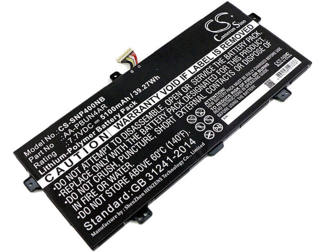 Battery For Samsung, 900x5l, 900x5l-k01, 900x5l-k02, 940x3l-k0 7.7v, 5100mah - 39.27wh Notebook, Laptop Cameron Sino Technology Limited   