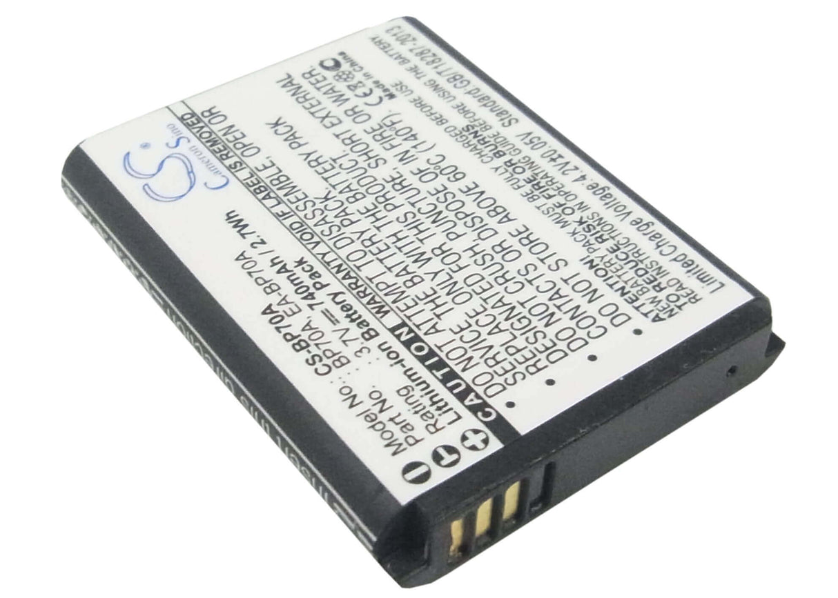 Battery For Samsung Aq100, Dv100, Dv101, Dv150, 3.7v, 740mah - 2.74wh Camera Cameron Sino Technology Limited   