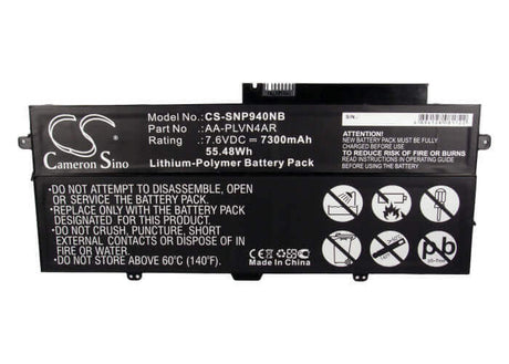 Battery For Samsung Ativ Book 9 Plus, Np940x3g, Np940x3g-k01nl 7.6v, 7300mah - 55.48wh Notebook, Laptop Cameron Sino Technology Limited   