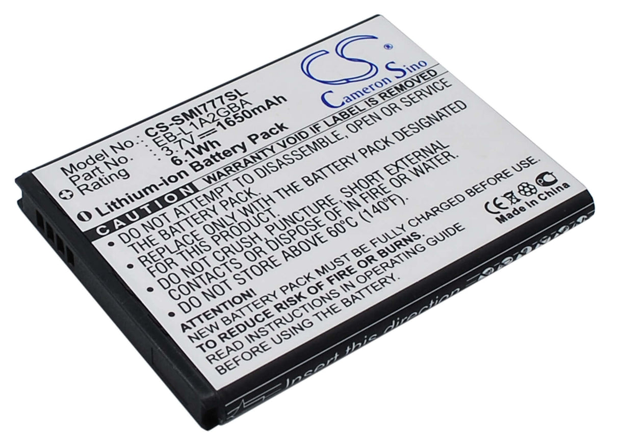 Battery For Samsung Attain, Sgh-i777, Galaxy S Ii 4g 3.7v, 1650mah - 6.11wh Mobile, SmartPhone Cameron Sino Technology Limited   