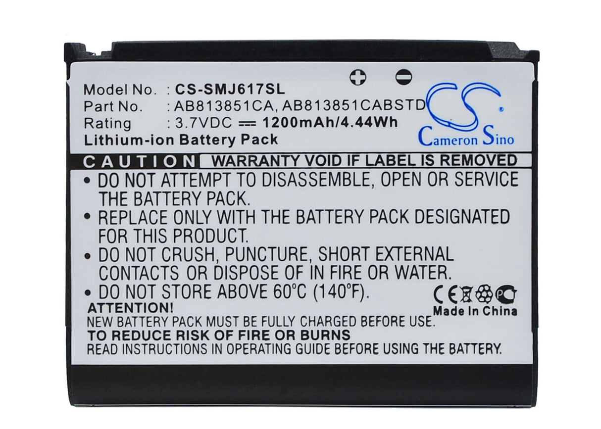 Battery For Samsung Blackjack Ii, Sgh-i617, Stripe 3.7v, 1200mah - 4.44wh Mobile, SmartPhone Cameron Sino Technology Limited   