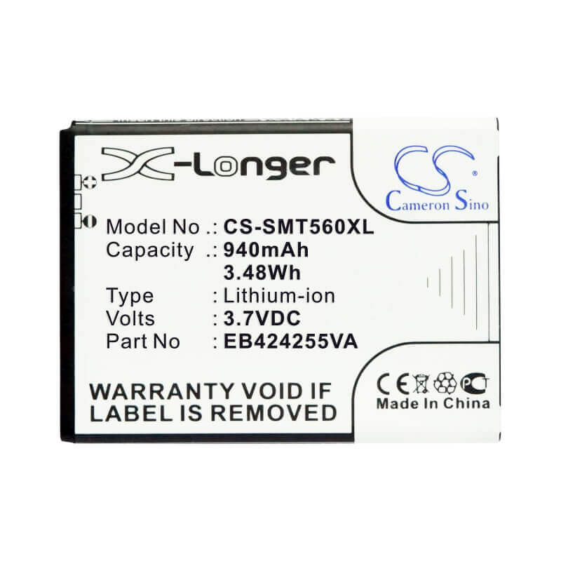 Battery For Samsung Character R640, Chat 335, Comment R380 3.7v, 940mah - 4.07wh Mobile, SmartPhone Cameron Sino Technology Limited   