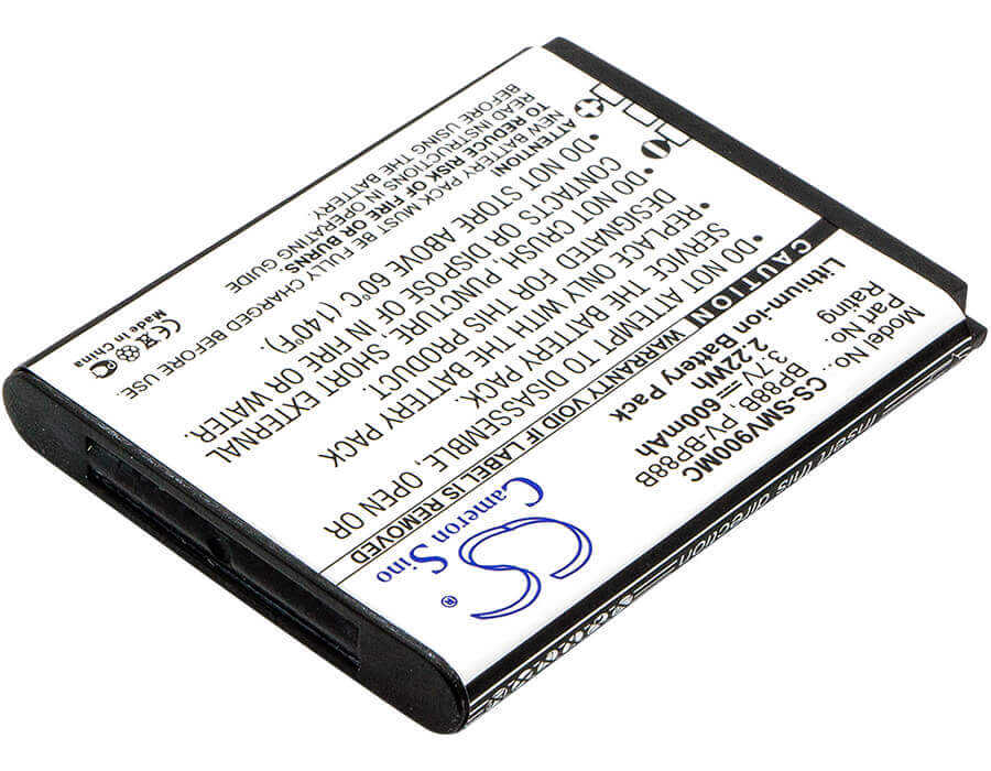 Battery For Samsung Ec-mv900fbpwus, Mv900, Mv900f 3.7v, 600mah - 2.22wh Camera Cameron Sino Technology Limited   