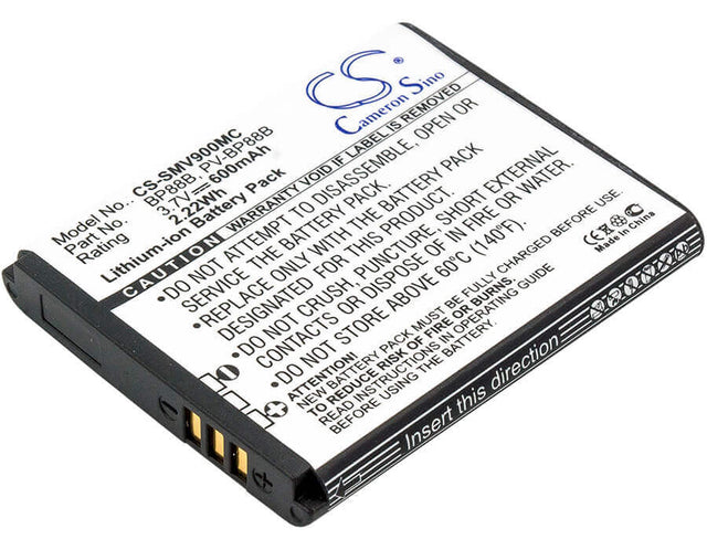 Battery For Samsung Ec-mv900fbpwus, Mv900, Mv900f 3.7v, 600mah - 2.22wh Camera Cameron Sino Technology Limited   