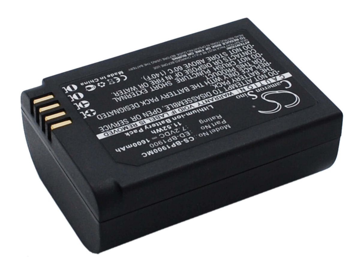 Battery For Samsung Ev-nx1zzzbmbus, Ev-nx1zzzbqbus, Ev-nx1zzzbzbus, Nx1 7.2v, 1600mah - 11.52wh Camera Cameron Sino Technology Limited   