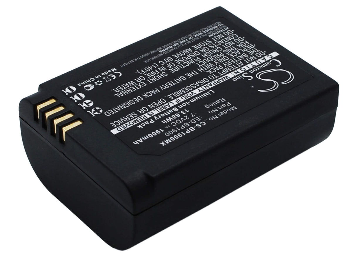 Battery For Samsung Ev-nx1zzzbmbus, Ev-nx1zzzbqbus, Ev-nx1zzzbzbus, Nx1 7.2v, 1900mah - 13.68wh Camera Cameron Sino Technology Limited   