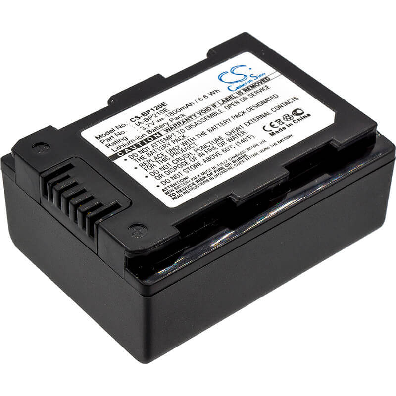 Battery For Samsung F40, F43, F44, H200, 3.7v, 1800mah - 6.66wh Camera Cameron Sino Technology Limited   