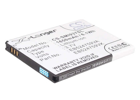 Battery For Samsung Focus S, Gt-b9062, Rugby Smart 3.7v, 1650mah - 6.11wh Mobile, SmartPhone Cameron Sino Technology Limited   