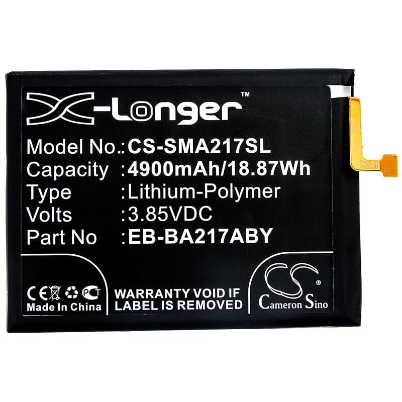 Battery For Samsung, Galaxy A21s 2020, Sm-a217f 3.85v, 4900mah - 18.87wh Mobile, SmartPhone Cameron Sino Technology Limited   