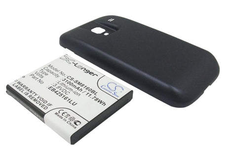 Battery For Samsung Galaxy Ace 2, Gt-i8160, Gt-i8160p, With Black Back Cover 3.8v, 3500mah - 13.30wh Batteries for Electronics Cameron Sino Technology Limited (Suspended)   