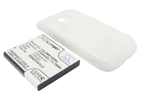 Battery For Samsung Galaxy Ace 2, Gt-i8160, Gt-i8160p, With White Back Cover 3.8v, 3500mah - 13.30wh Batteries for Electronics Cameron Sino Technology Limited (Suspended)   