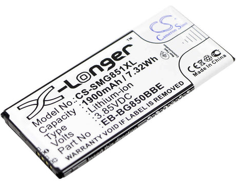 Battery For Samsung, Galaxy Alpha, Galaxy Alpha Lte-a, Sm-g850 3.85v, 1900mah - 7.32wh Mobile, SmartPhone Cameron Sino Technology Limited   