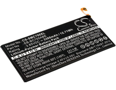 Battery For Samsung, Galaxy C7, Galaxy C7 Duos, Galaxy C7 Pro Duos 3.85v, 3300mah - 12.71wh Mobile, SmartPhone Cameron Sino Technology Limited   