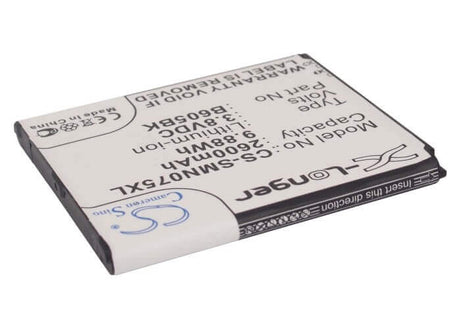 Battery For Samsung Galaxy J, Sgh-n075t 3.8v, 2600mah - 9.88wh Mobile, SmartPhone Cameron Sino Technology Limited   