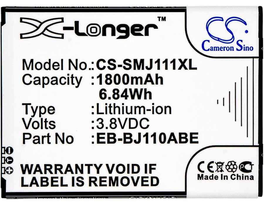 Battery For Samsung, Galaxy J1 Ace, Galaxy J1 Ace 3g Duos 3.8v, 1800mah - 6.84wh Mobile, SmartPhone Cameron Sino Technology Limited   