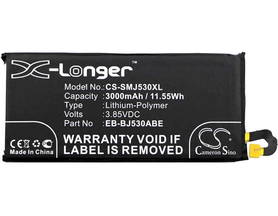 Battery For Samsung, Galaxy J5 2017, Galaxy J5 2017 Duos Td-lte, Galaxy J5 2017 Td 3.85v, 3000mah - 11.55wh Mobile, SmartPhone Cameron Sino Technology Limited   