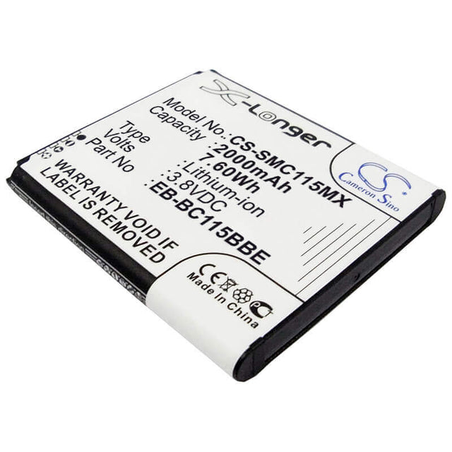 Battery For Samsung Galaxy K Zoom, Galaxy 3.8v, 2000mah - 9.12wh Camera Cameron Sino Technology Limited   