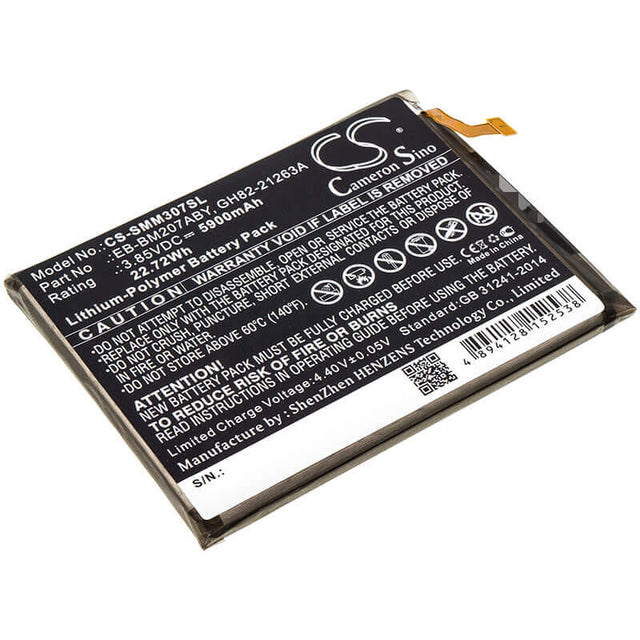 Battery For Samsung, Galaxy M30s, Sm-m307f, Sm-m307f/ds 3.85v, 5900mah - 22.72wh Mobile, SmartPhone Cameron Sino Technology Limited   