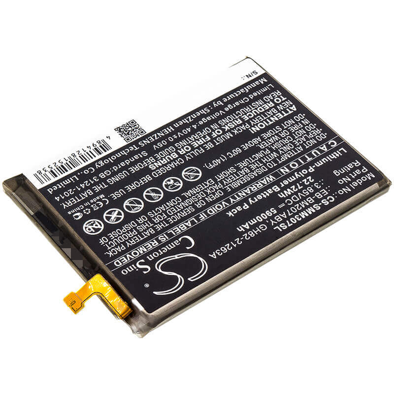 Battery For Samsung, Galaxy M30s, Sm-m307f, Sm-m307f/ds 3.85v, 5900mah - 22.72wh Mobile, SmartPhone Cameron Sino Technology Limited   