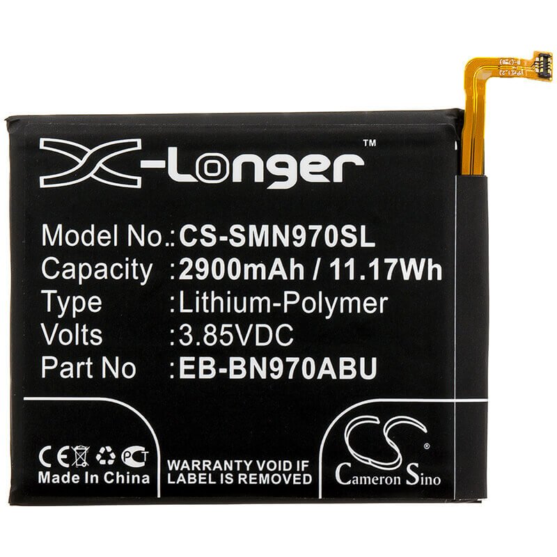 Battery For Samsung, Galaxy Note 10, Sm-n9700, Sm-n970f 3.85v, 2900mah - 11.17wh Mobile, SmartPhone Cameron Sino Technology Limited   