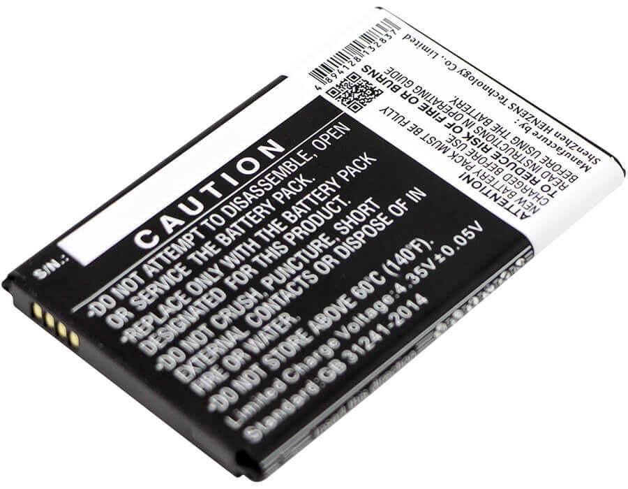 Battery For Samsung, Galaxy Note 3 Mini, Galaxy Note 3 Neo 3.8v, 3100mah - 11.78wh Mobile, SmartPhone Cameron Sino Technology Limited   